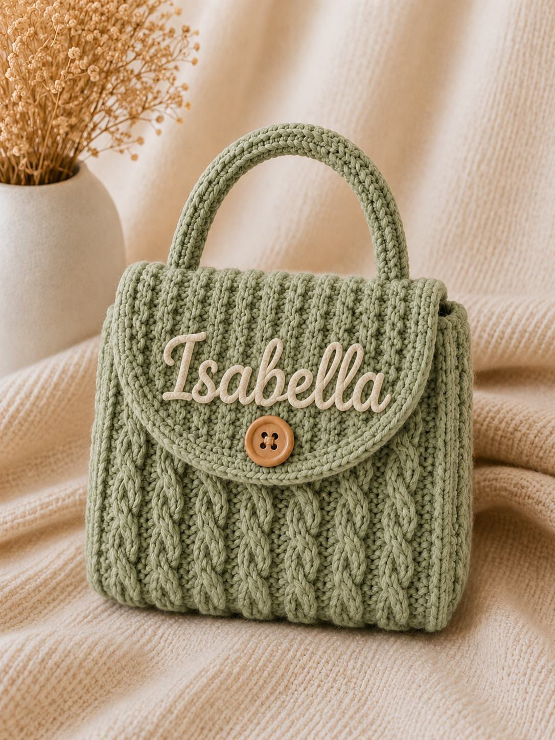 Handcrafted Knit Mini Purse for Girls