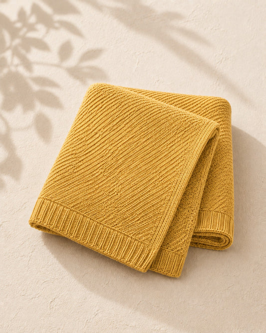 Personalized Handmade Knit Baby Blanket