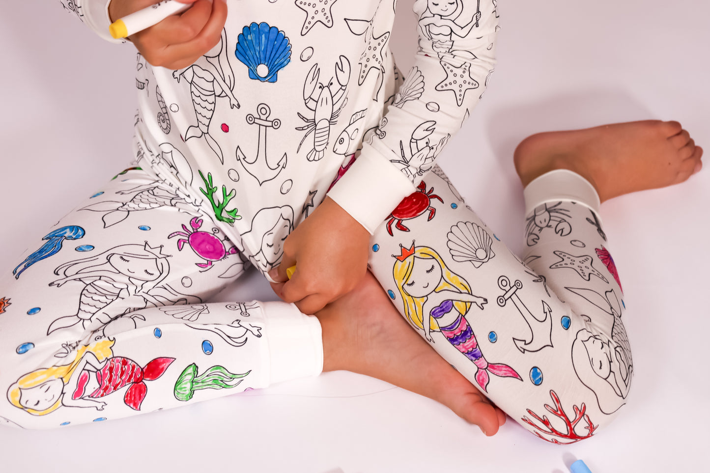 Mermaid Colorable Pajamas