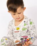 Vehicle Colorable Pajamas
