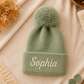 Personalized Pom Pom Baby Beanie