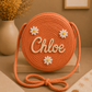 Personalized Handmade Round Crossbody Kids Bag