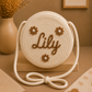 Personalized Handmade Round Crossbody Kids Bag