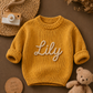Personalized Handmade Knit Baby Sweater