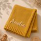 Personalized Handmade Knit Baby Blanket