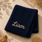 Personalized Handmade Knit Baby Blanket