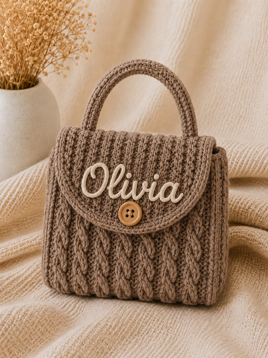 Handcrafted Knit Mini Purse for Girls