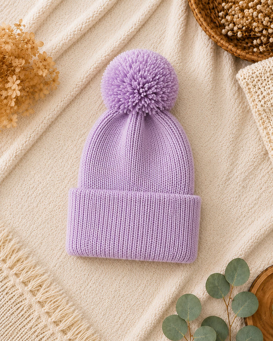 Personalized Pom Pom Baby Beanie