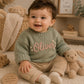 Personalized Handmade Knit Baby Sweater